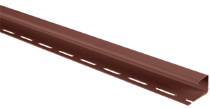 Планка "J - trim" Красно-коричневая Т-15 - 3,00м (А)