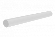 Труба водосточная с муфтой ПВХ, цвет Белый, 3м