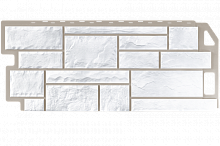 Фасадная панель FineBer Камень Natur Мелованный белый