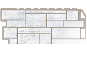 Фасадная панель FineBer Камень Natur Мелованный белый