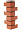 Наружный угол кирпич клинкерный (красный), 0,45 х 0,16м